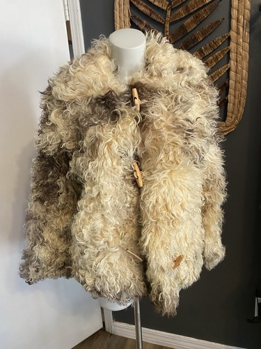 Vintage cream mongolian lamb - cream, &