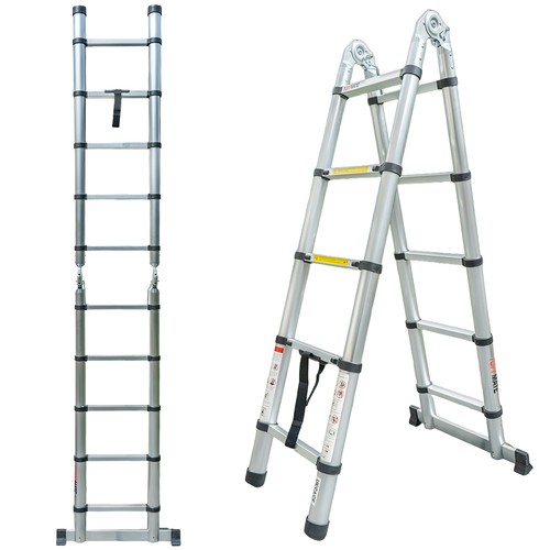 Telescopic step ladder - step,