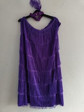 Ladies Flapper CHARLESTON Costume Great Gatsby Fancy Dress Outfit Size XXL 