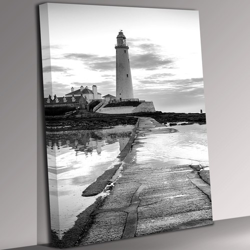 Mary lighthouse black - st, mary's