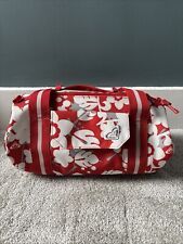 Roxy Quiksilver Small Travel/Beach/Pool Bag Red White Floral Print