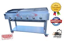  6 BURNER GAS CHARCOAL BBQ