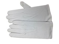 FREE POST Mens White Cotton Gloves S-XL Waiters/Masonic/Wedding/Parade/Forces 