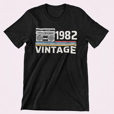 Vintage Boombox Birthday T-Shirt. 50th/40th Birthday T-shirt Gift. Old School T.