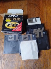 Vintage TDK MF-2HD 3.5" Floppy Disks – Blank (Set of 6)