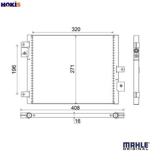 Condenser air conditioning - condenser, ac