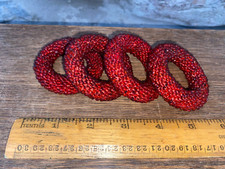 Set 4 JOHN LEWIS Beaded Red