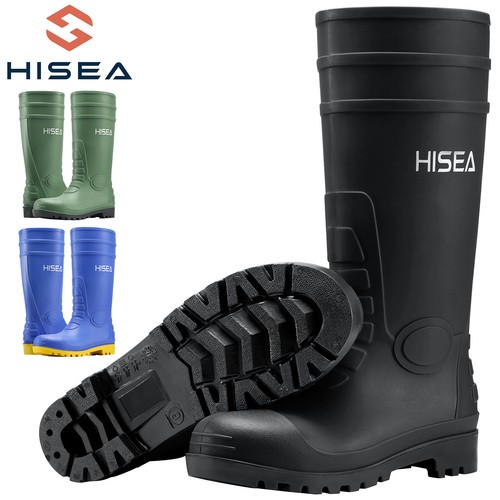 Hisea men steel - rain, boots