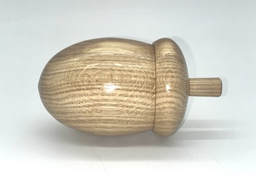 Large ornamental wooden acorn