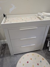 Mamas And Papas Franklin Changing Table And Drawers Nursery Furniture White