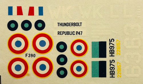 Decals thunderbolt p 47 - decals, p-47