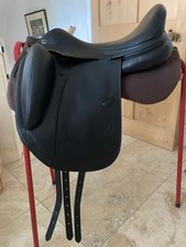 Prestige X-D2K Monoflap Engelke 17M Dressage Saddle - Black leather VGC