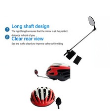 _1 Pair Helmet Rearview Mirror