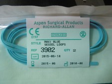 10 xRichard Allan  surgical Vessel Loops 3902 maxi Blue vets surgical elastic