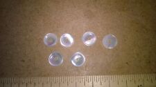 6 Vintage White Mother of Pearl Shell  Button / Cufflnk Blanks  12 mm with hole.