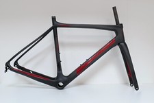 Carbon Road Bike Frameset Medium 54cm Disc Brake - Tifosi Mons Campagnolo Black
