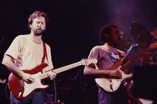 Guitarists Eric Clapton and