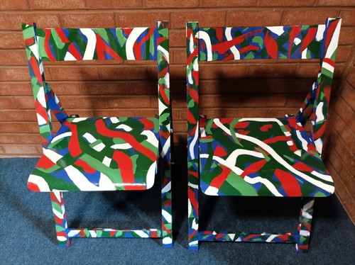 Vintage italian hand painted - hand,