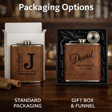 Personalized leather hip flask - hip,