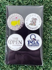 Set of 4 Flat Golf Ball Marker