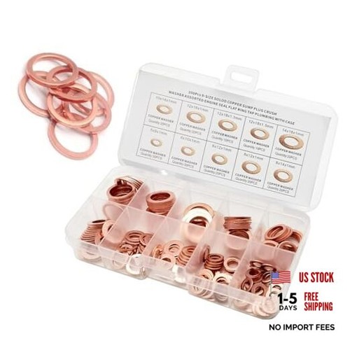 200 pcs assorted sizes copper - pcs,