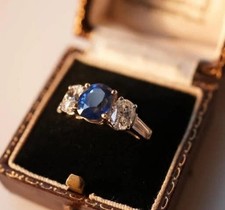 3.40 Ct Round Natural Blue
