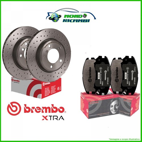 Set discs perforated pads - discs,