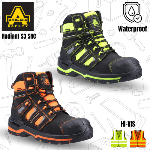 Mens amblers safety vis - mens, hi-vis