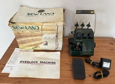SEWLAND Overlock Machine Electric Foot Pedal Operated, Green BOXED