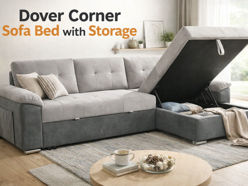 Dover corner sofa bed - sofa, with