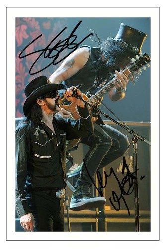 Slash lemmy signed photo - lemmy,