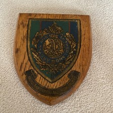 Vintage Hand Painted Argyll And Sutherland Highlanders Regiment Plaque Shield
