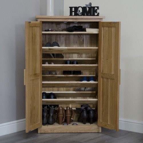 Solid wood shoe storage - wood,