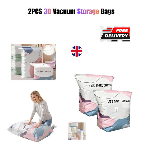 Pump vacuum storage bags - no‑pump,