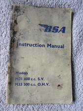1958 BSA INSTRUCTION MANUAL