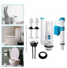 Universal Toilet Cistern Repair Kit Dual Push Button Flush Valve System UK