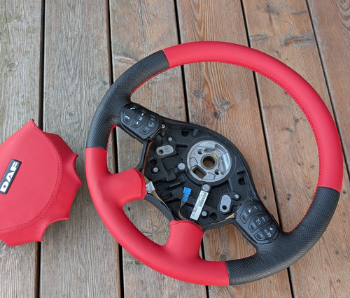 New leather steering wheel - steering,