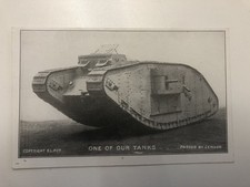 military postcards  - WW1 Tank