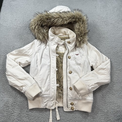 Y2k hollister cream fur - cream,