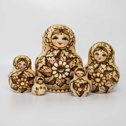 5pcs 14cm burned wood - 5pcs,