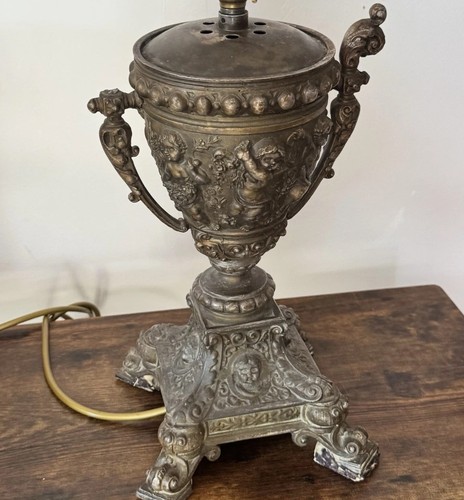 Antique victorian cherub - victorian, urn