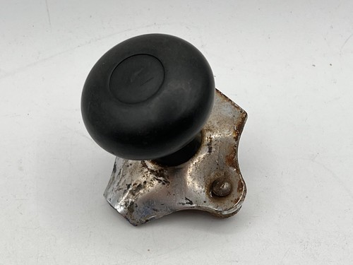 Vintage black steering wheel - steering,