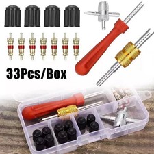 33Pcs Tyre Brass Valve Core