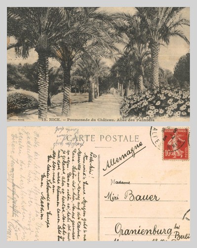 Vintage postcard nice - vintage,