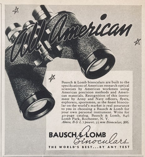 1939 bausch lomb - 1939, ad(xh26)~bausch