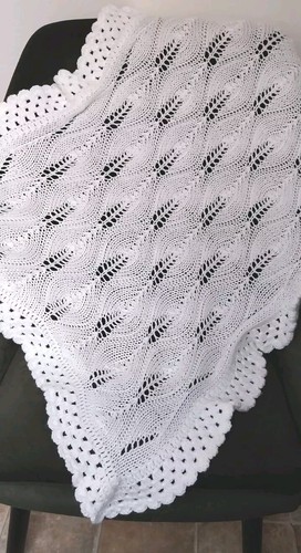 Hand knitted baby shawl - hand,