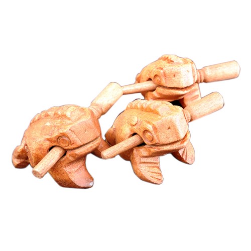 Wooden croaking frog guiro - wooden,