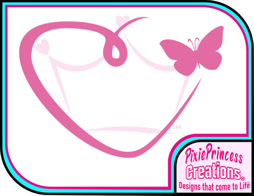 Butterfly heart vinyl - heart,