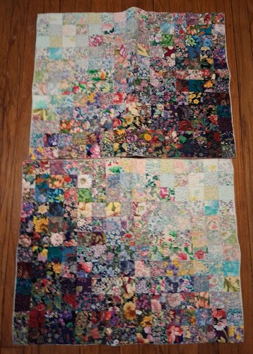 Patchwork quilt pillow shams - 2,