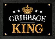 Cribbage King Framed Wall Art